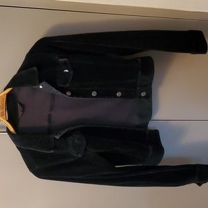 Hard Tail Velour black cropped jacket